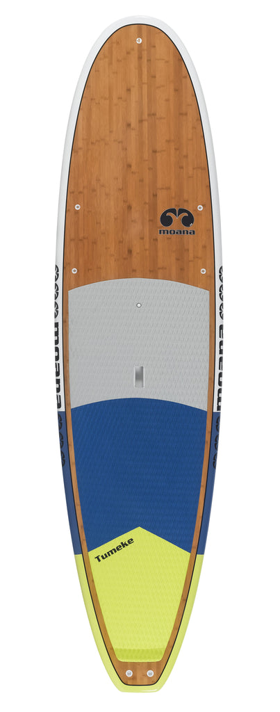 Moana Tumeke blue yellow stand up paddleboard